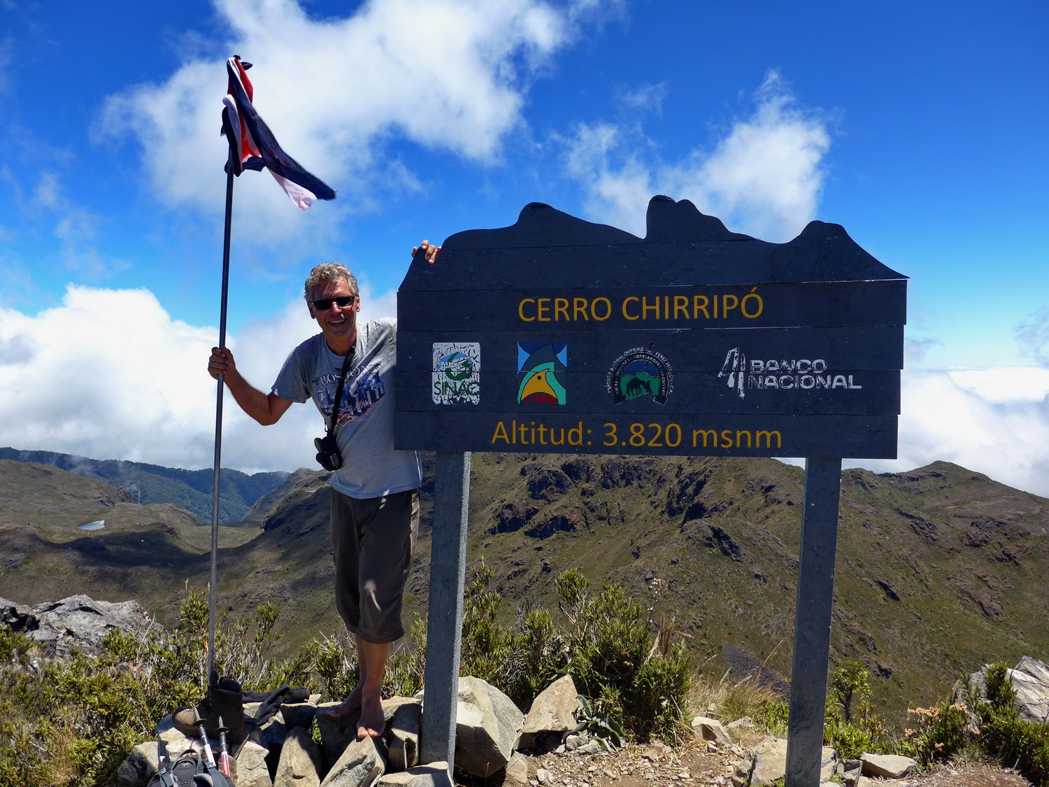 Finally on top of Costa Rica's highest summit after nearly 3000 meters vertical meters and more than 21 kilometers hiking